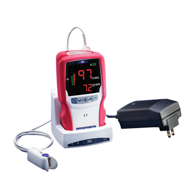 SPECTRO2™ Pulse Oximeter Docking Station With International Adapters & Attachable Printer System - ICU Medical
