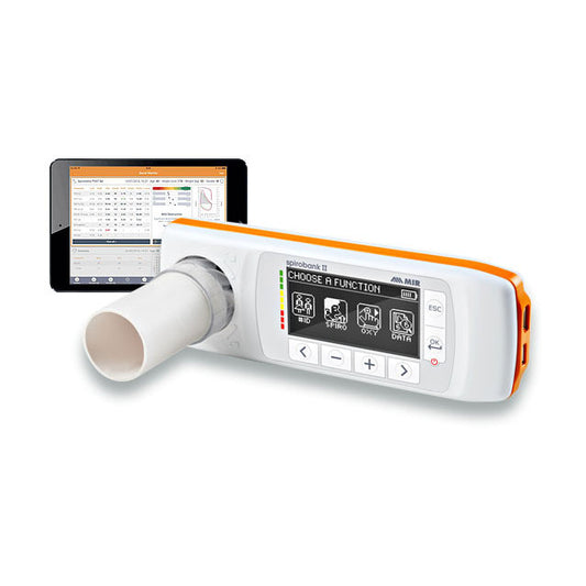 MIR SpiroBank II Smart Spirometer with 1 Reusable Turbine