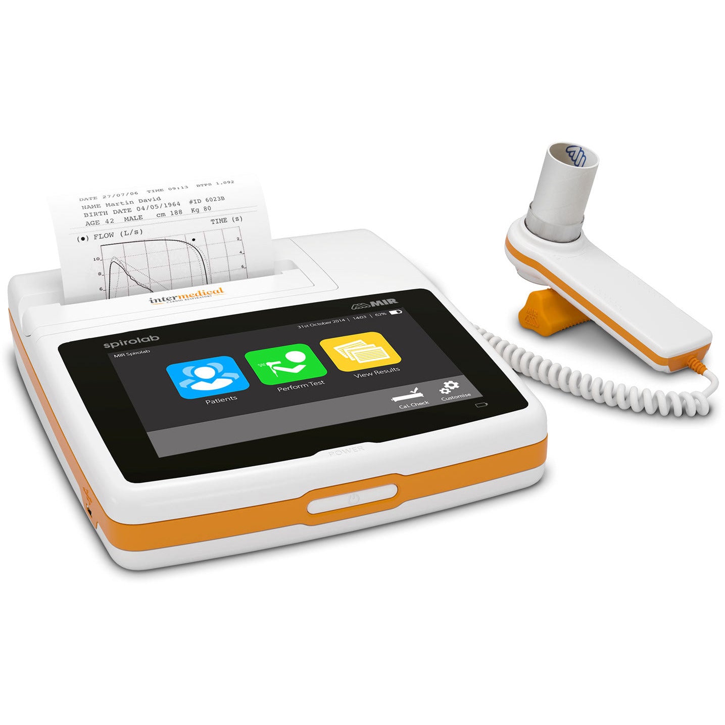 MIR Intermedical Spirolab Spirometer with 60 x Disposable Turbines ...