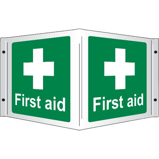 First Aid 3D Projecting Sign, 35x20cm