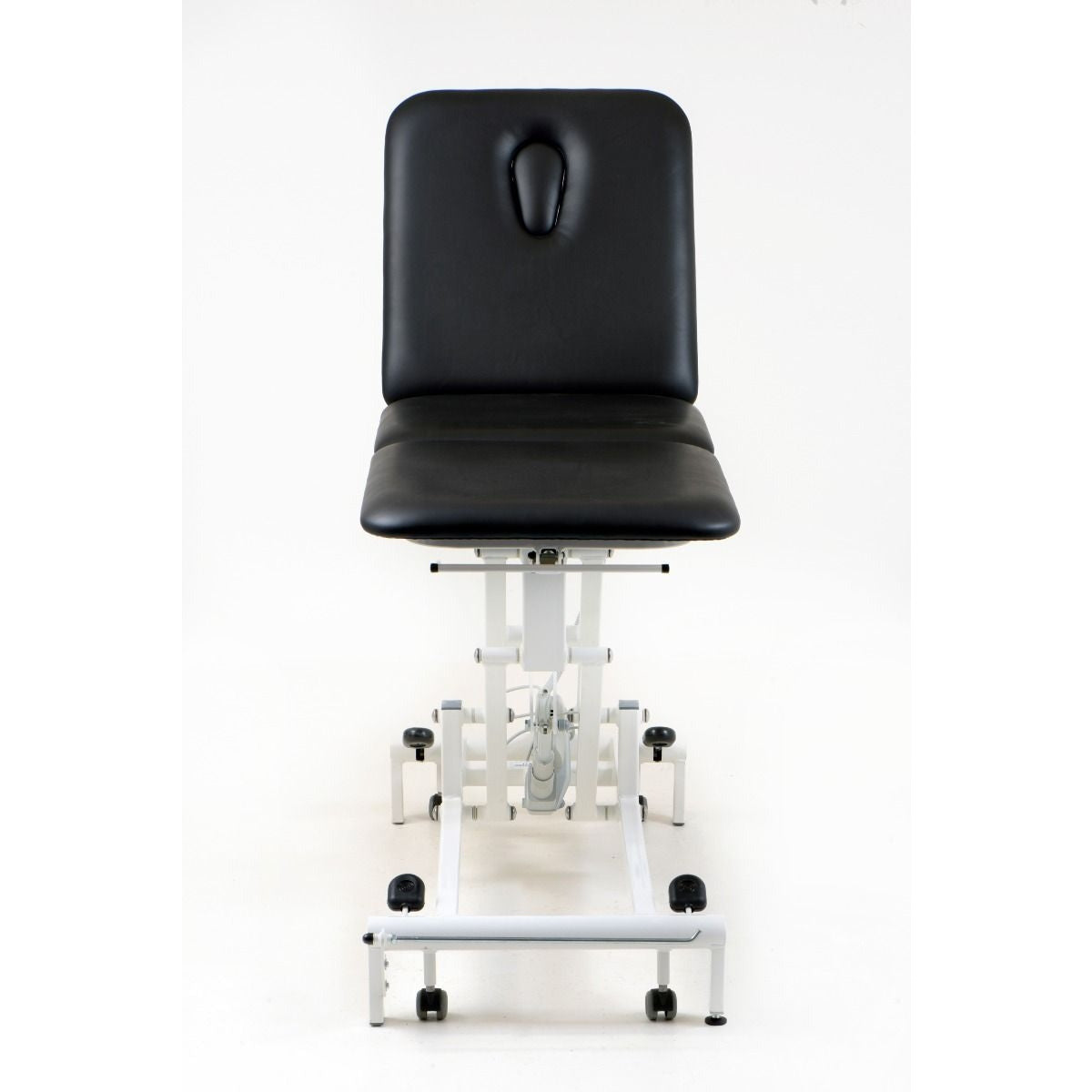 STABIL Komfort - 3-Section Electric / White Frame / Black Upholstery - Stabil