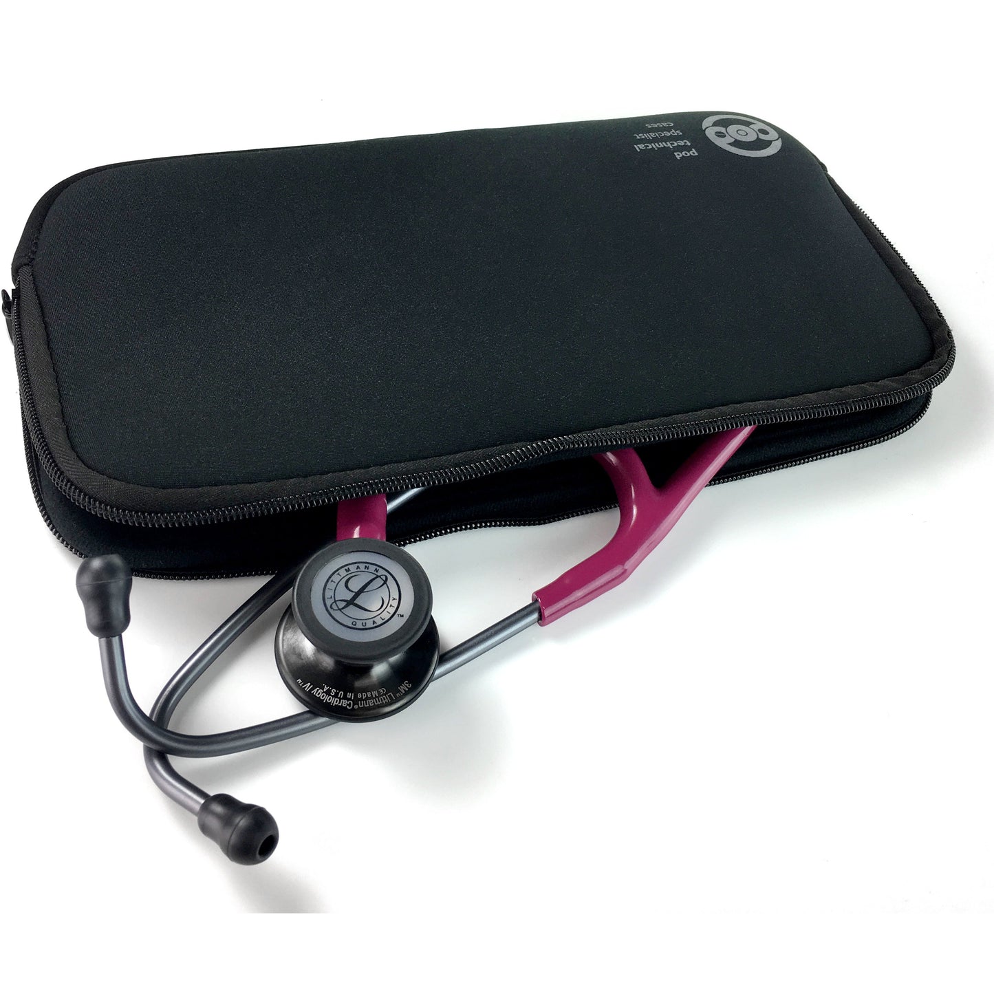 neopod Stethoscope Case - Pod Technical Soft Carry Case - Black - BMA - Pod Technical