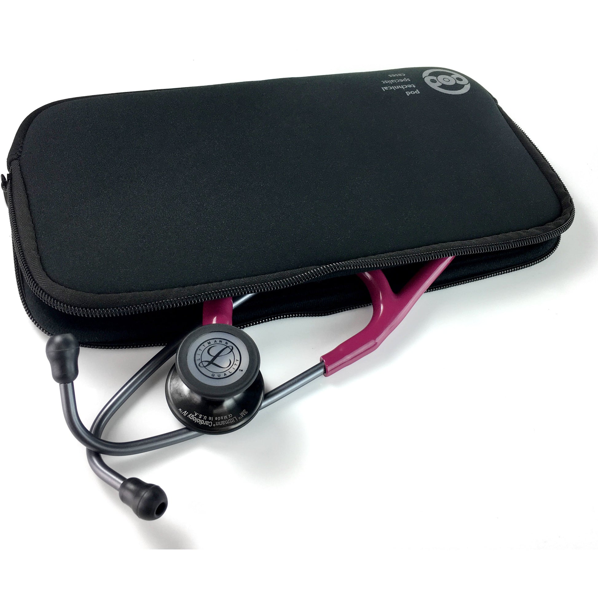 neopod Stethoscope Case - Pod Technical Soft Carry Case - Black - BMA - Pod Technical