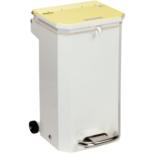 Sunflower Clinical Waste Hands Free Bin 20 Litre - Yellow Lid -CLEARANCE