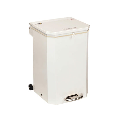 Flame Retardant Hands Free Bin - 50 litre White - 