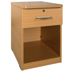 Sunflower Bedside Cabinet with Locking Drawer - Beech - 