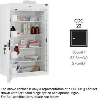 Sunflower CDC22 Cabinet with 1 shelf/1 tray/1 door with Light