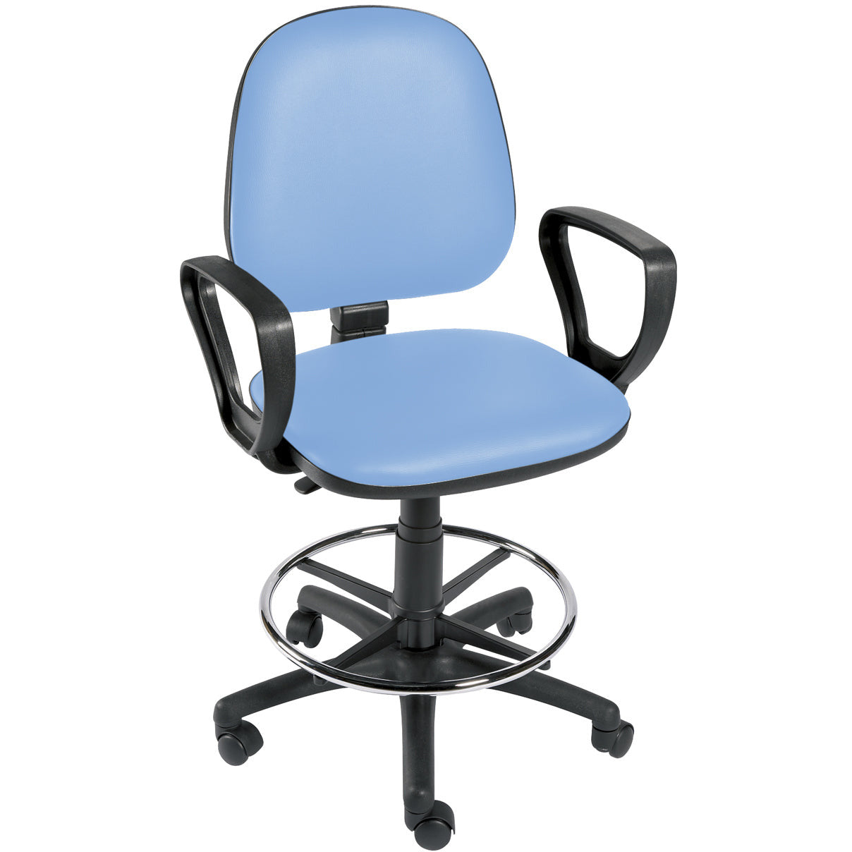 Sunflower Gas-Lift Chair with Arms and Foot Ring