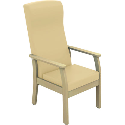 Sunflower Atlas High-Back Arm Chair with Drop Arms - Vinyl Upholstery