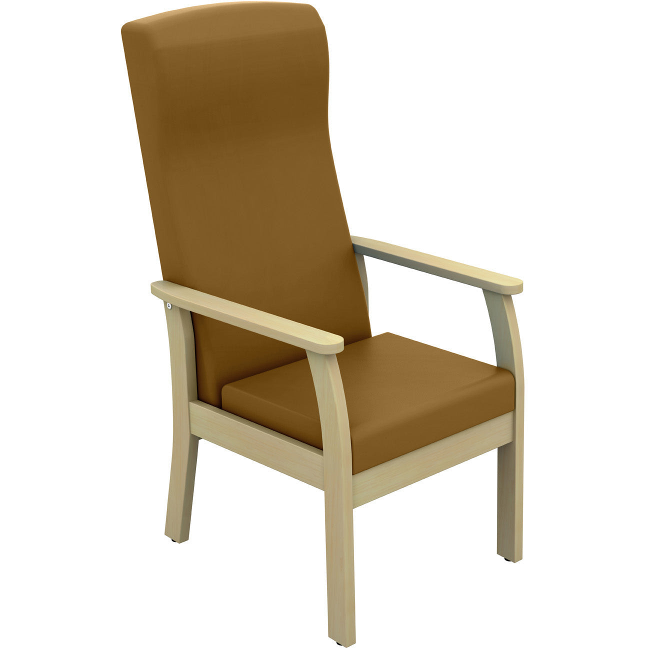 Sunflower Atlas High-Back Arm Chair with Drop Arms - Vinyl Upholstery
