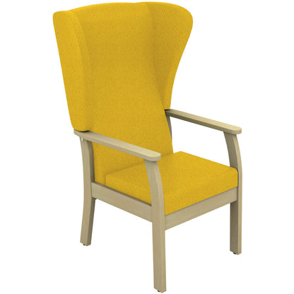 Sunflower Atlas High-Back Patient Chair with Wings - Intervene Upholstery