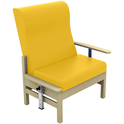 Sunflower Atlas Bariatric Patient Chair with Drop Arms - Vinyl Upholstery - 