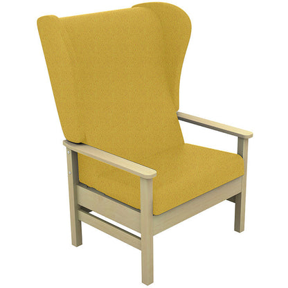 Sunflower Atlas Bariatric High-Back Patient Chair with Wings - Intervene Upholstery - 