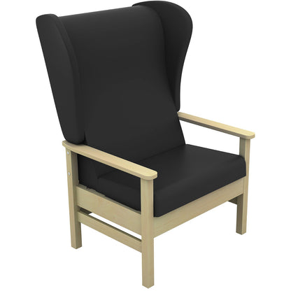 Sunflower Atlas Bariatric High-Back Patient Chair with Wings - Vinyl Upholstery