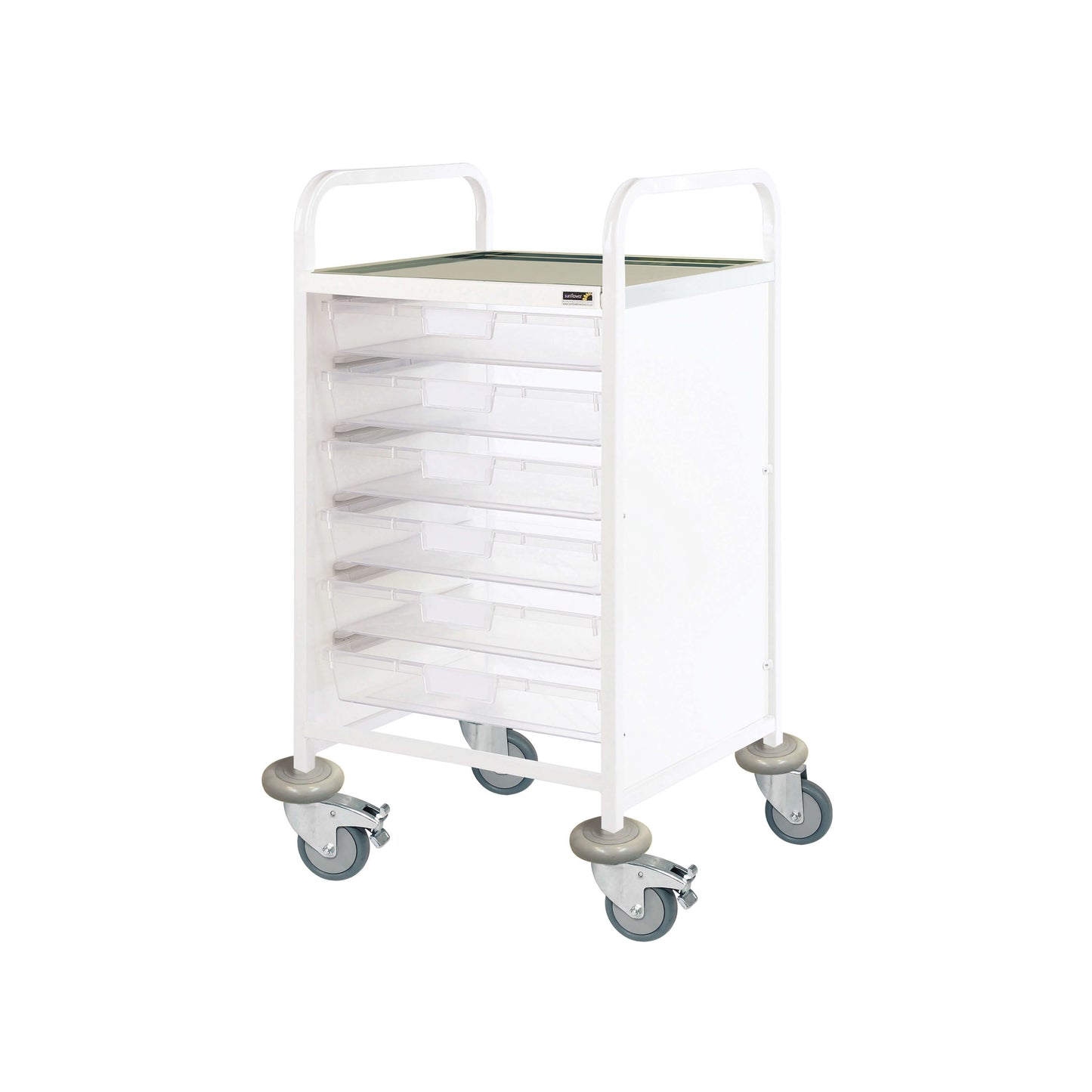 Vista 50 Clinical Trolley - 6 Single Depth Trays - 