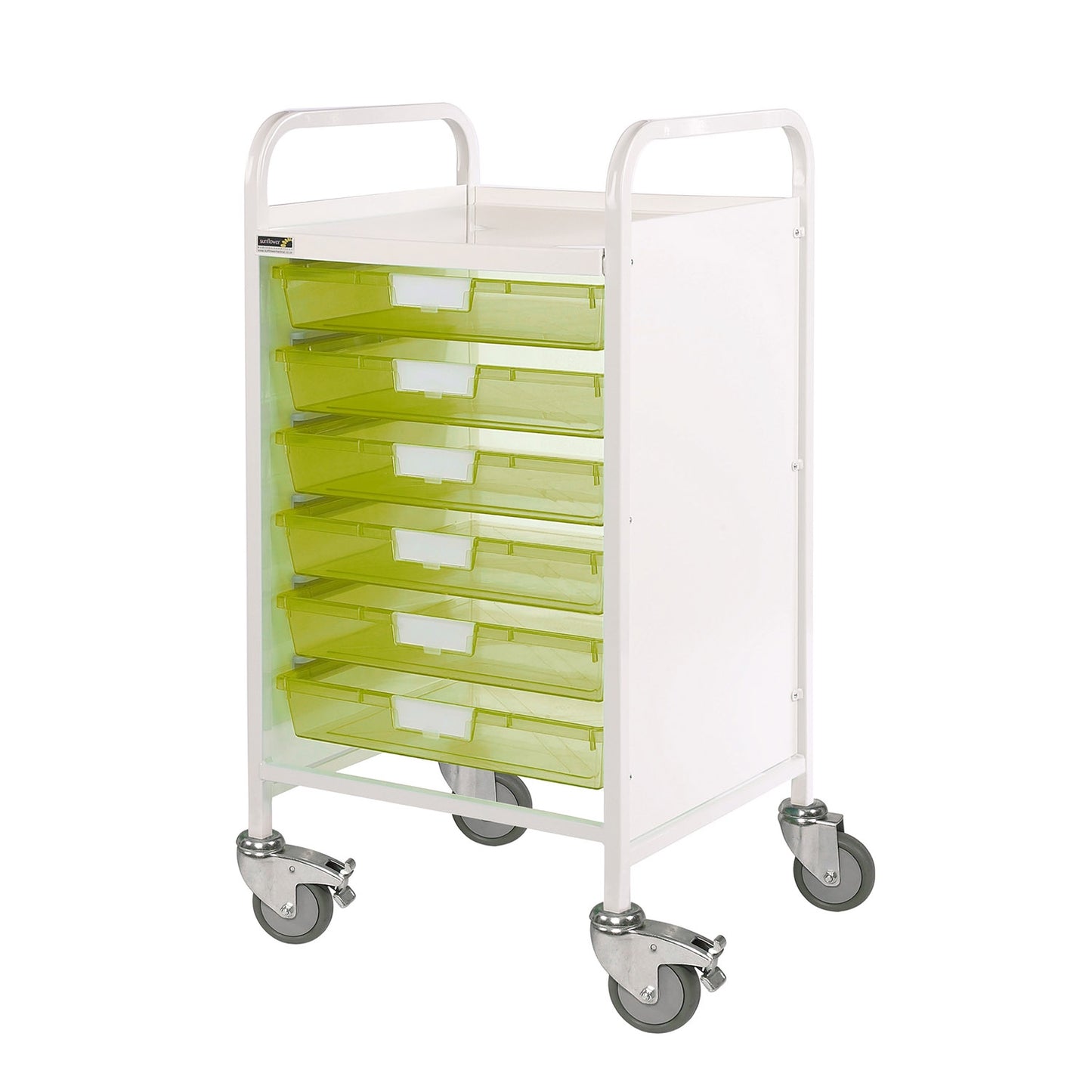 Vista 50 Clinical Trolley - 6 Single Depth Trays - 