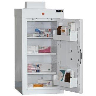 Sunflower Medicine Cabinet, 3 Shelves/2 Door Trays, one door