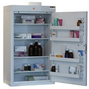 Sunflower Medicine Cabinet, 4 Shelves/4 Door Trays, one door