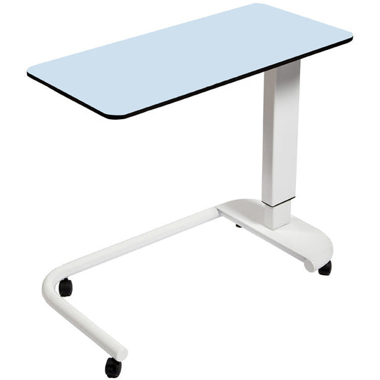Sunflower Overbed Table with C-Shaped Base & Flat Laminate Top - 