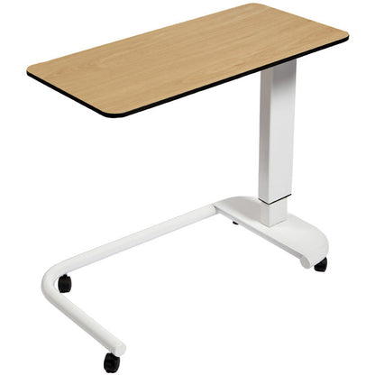 Sunflower Overbed Table with C-Shaped Base & Flat Laminate Top