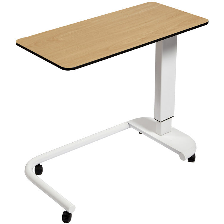 Sunflower Overbed Table with C-Shaped Base & Flat Laminate Top - 