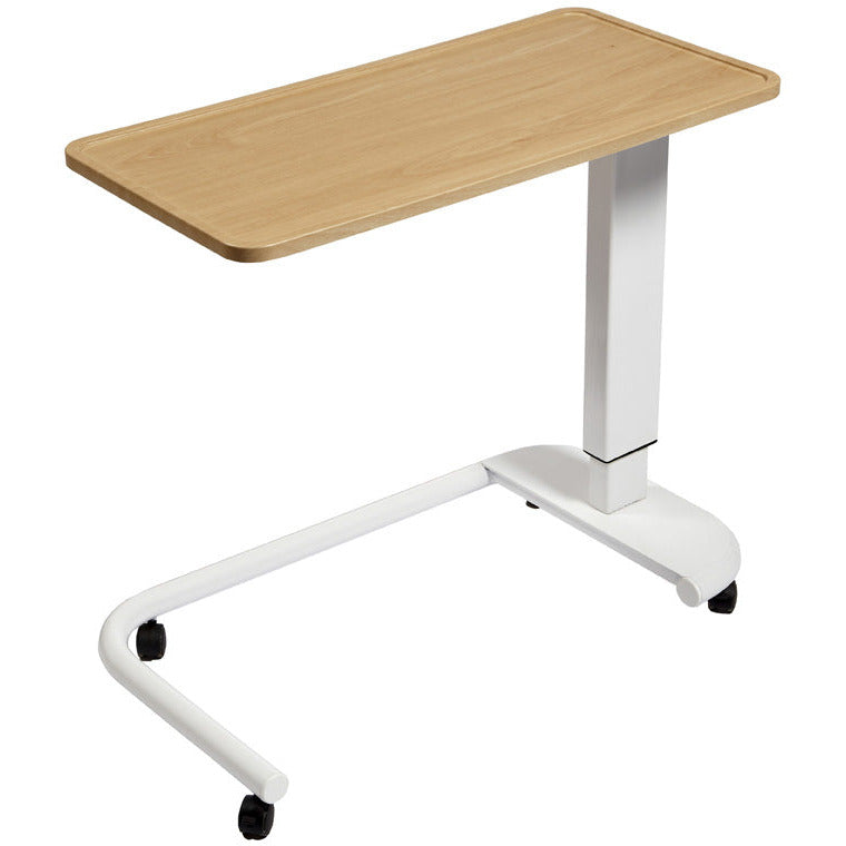 Sunflower Overbed Table with C-Shaped Base and High-Impact PVC Top - 