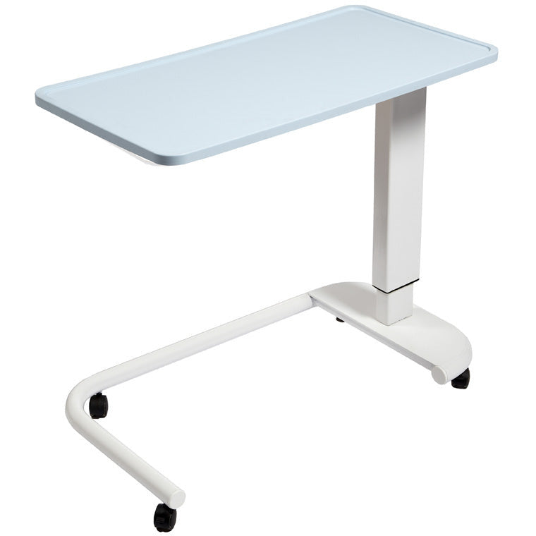 Sunflower Overbed Table with C-Shaped Base and High-Impact PVC Top - 