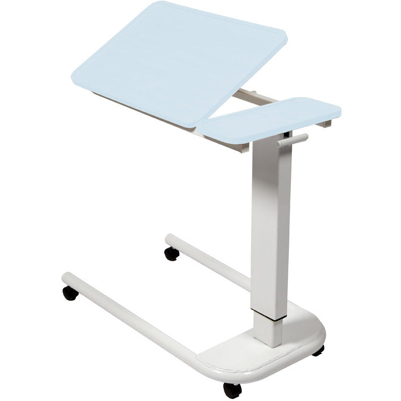 Sunflower Overbed Table with Parallel Base and Recessed High-Impact PVC Top - 