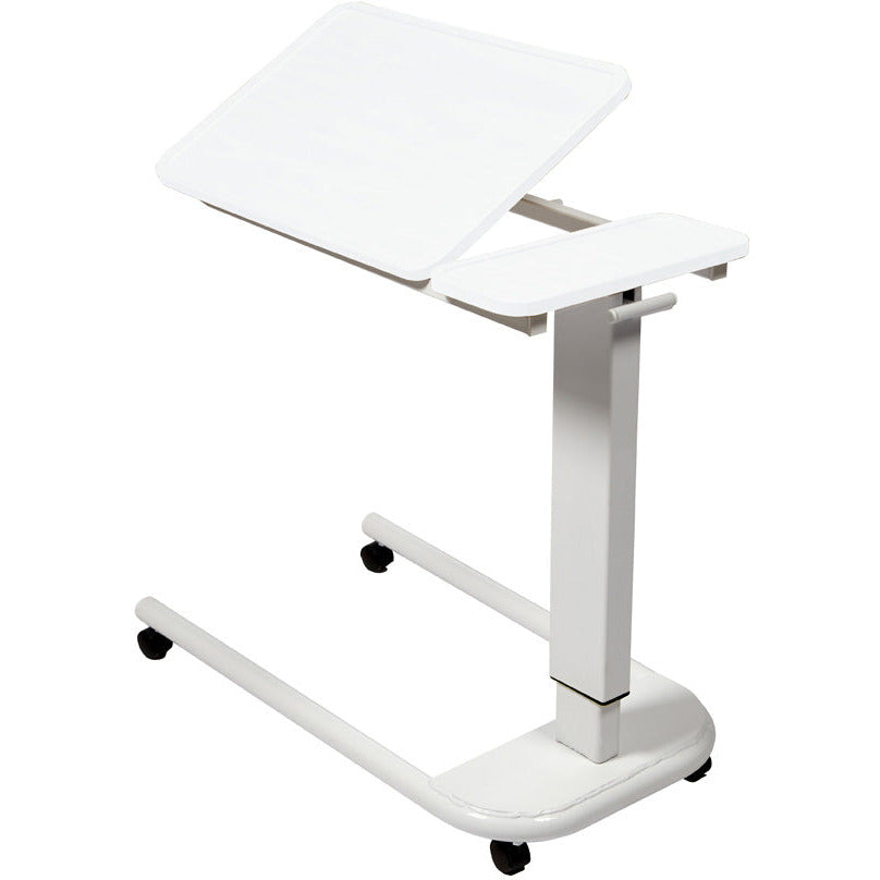 Sunflower Overbed Table with Parallel Base and Recessed High-Impact PVC Top - 