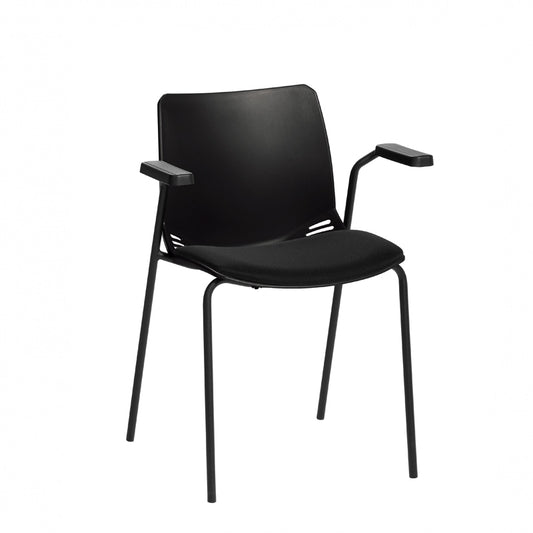 Sunflower Neptune Visitor Seat (Moulded) - With Arms - Inter/vene Seat Pad - 