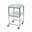 Stainless Steel Surgical Trolley 46x52x86cm (2 x Glass Effect Trays)