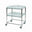 Stainless Steel Surgical Trolley 66x52x86cm (2 x Glass Effect Trays)