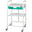 VISTA 10 Economy Trolley - 1 Green Tray & 1 Shelf