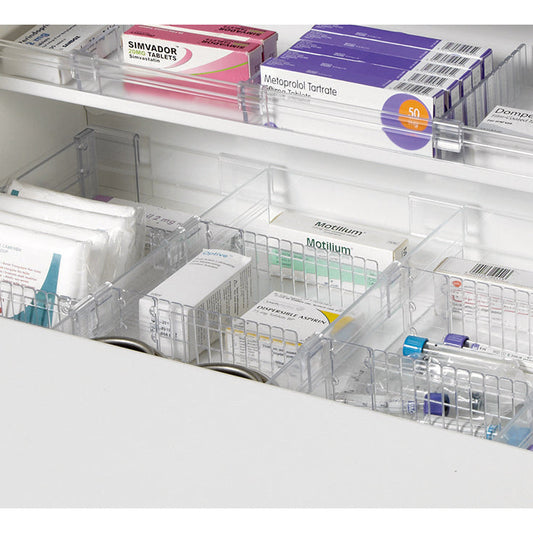 Divider Kit for Sunflower Trolleys - 5 x shelf dividers, 10 x base dividers, 10 x labels, 5 x clips