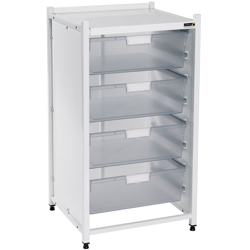 Sunflower Vista Low Level Drawer Unit - 4 Double Trays - 