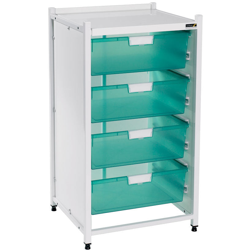 Sunflower Vista Low Level Drawer Unit - 4 Double Trays - 