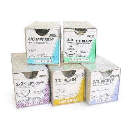 MERSILK - 3/8 Circle Reverse Cutting Single - Ethicon