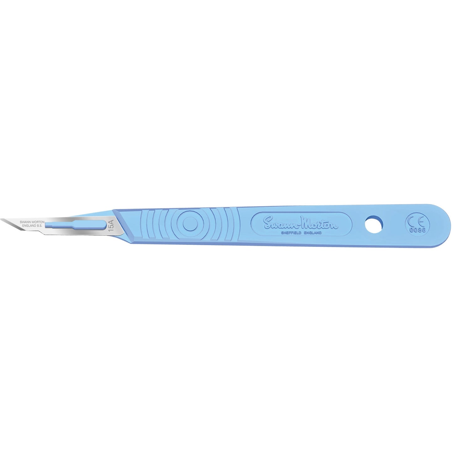 Sterile Disposable Scalpel No.15a Blade with Polystyrene Handle x 10