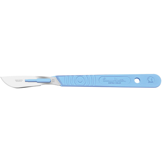 Sterile Disposable Scalpel No.22 Blade with Polystyrene Handle x 10