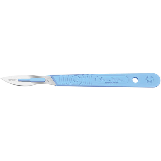 Sterile Disposable Scalpel No.23 Blade with Polystyrene Handle x 10 - 