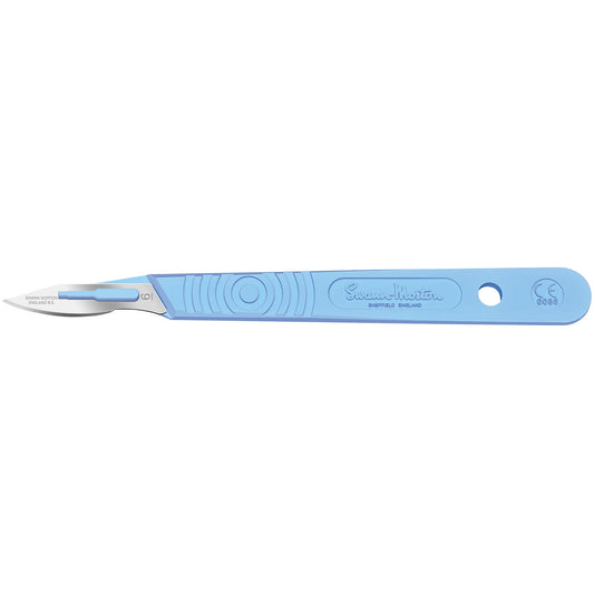 Sterile Disposable Scalpel No.6 Blade with Polystyrene Handle x 10 - 