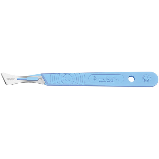 Sterile Disposable Scalpel No.9 Blade with Polystyrene Handle x 10 - 