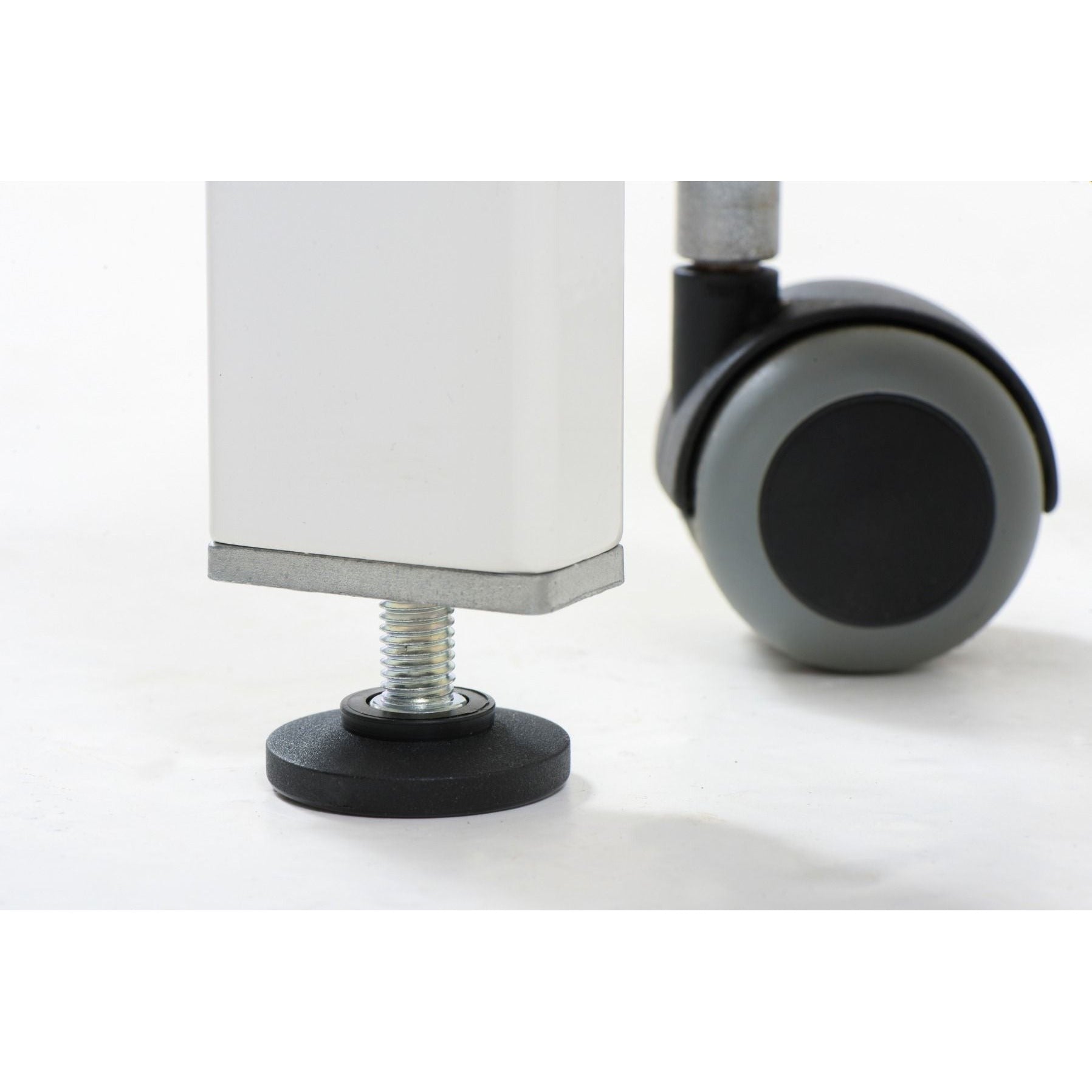 STABIL Komfort - 3-Section Electric / White Frame / Black Upholstery - Stabil