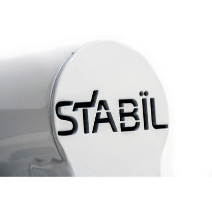STABIL Komfort - 2-Section Hydraulic / White Frame / Black Upholstery