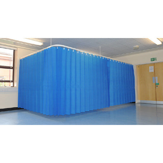 Disposable Curtains External Fast Fit Large 7200mm x 2000mm - Sky Blue x 5 - Opal Health