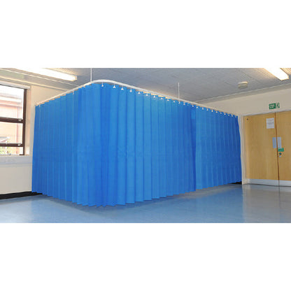 Disposable Curtains External Fast Fit Large 7200mm x 2000mm - Sky Blue x 5 - Opal Health