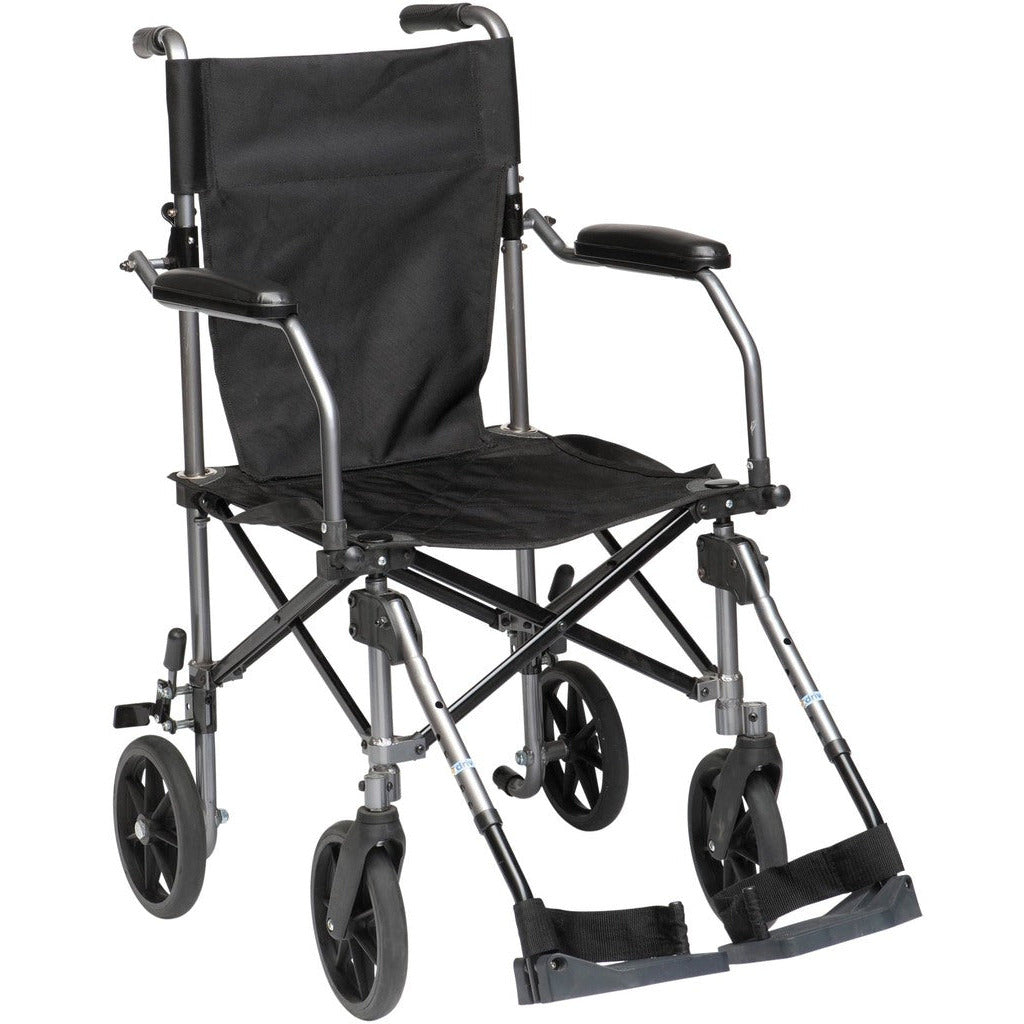 Travelite Aluminium Transport Chair with Carry Bag - Drive Medical