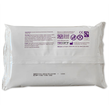 TECCare Control Hard Surface Wipes x 100 - Discontinued