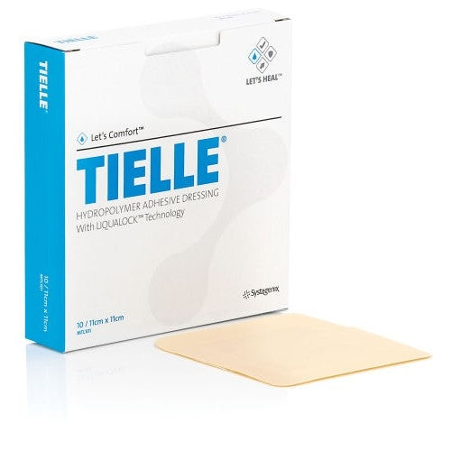Tielle Hydropolymer Adhesive Foam Wound Dressing 11 x 11cm x 50 - 3S Healthcare