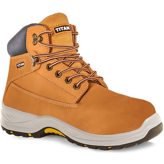 Titan - HOLTON Steel Toe Shoes - HONEY Nubuck - 
